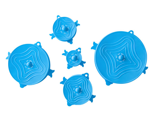 UniLid: One Lid Fits All 5-Piece Set (Blue Topaz)