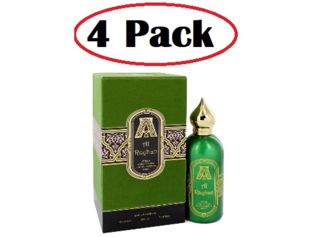 4 Pack of Al Rayhan by Attar Collection Eau De Parfum Spray (Unisex) 3.4 oz