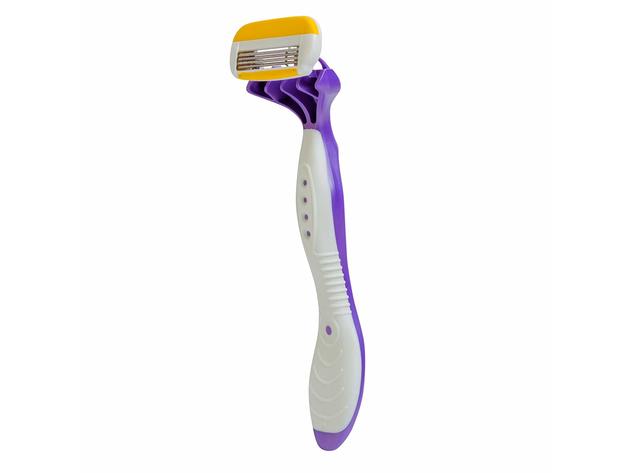 About Body Spa 4-Blade Delicate Disposable Shaving Razors with Coconut Oil Moisture Pad, 4 Razors per Pack