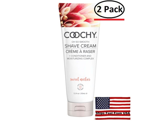 ( 2 Pack ) Coochy Shave Cream - Sweet Nectar - 7.2 Oz