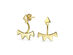 Homvare Women’s 925 Sterling Silver Triangle Fringe Ear Jacket Earrings - Gold