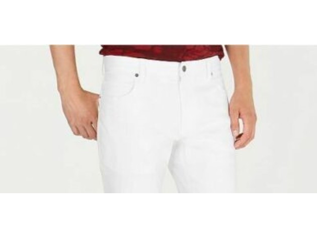 American Rag Men's Slim-Fit Stretch Jeans White Size 30-32