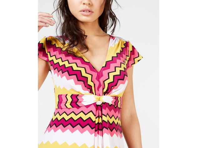 Thalia Sodi Women's Printed Maxi Dress Multi Size Extra Large