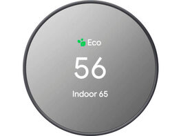 Google Nest GA02081US Programmable Smart Wi-Fi Thermostat for Home - Charcoal