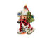 MacKenzie-Childs Glass Ornament - 'Tis the Season Santa