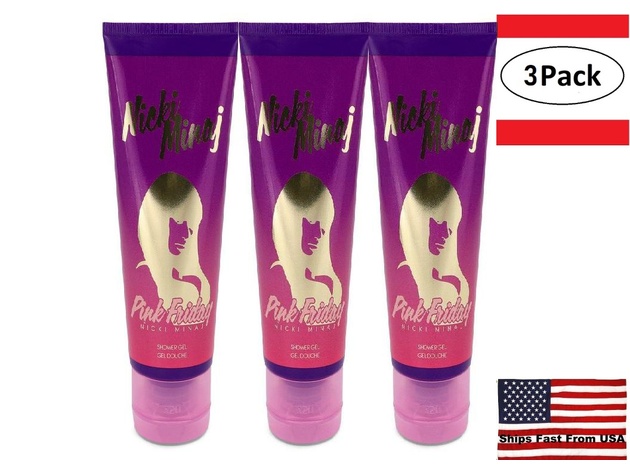 3 Pack Pink Friday by Nicki Minaj Shower Gel 3.4 oz for Women