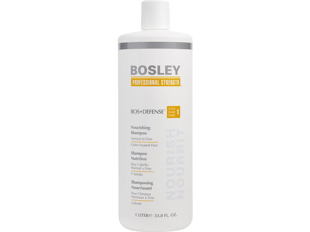 Bosley By Bosley Bos Defense Nourishing Shampoo Normal To Fine Color Treated Hair  33.8 Oz For Unisex (Package Of 4)