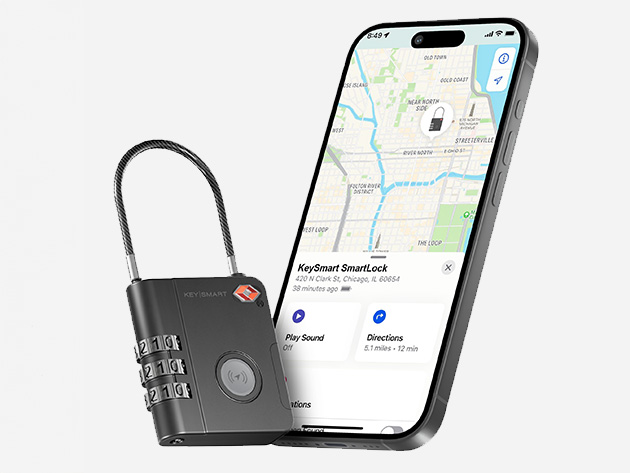 SmartLock: TSA-Approved Travel Lock with Apple Find My App Integration (2-Pack)