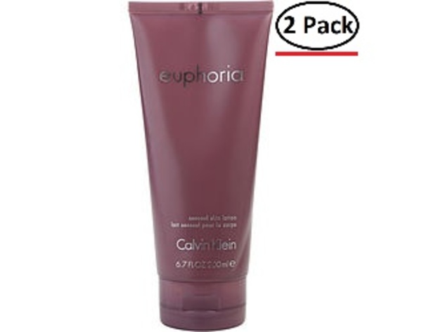 EUPHORIA by Calvin Klein BODY LOTION 6.7 OZ for WOMEN ---(Package Of 2)