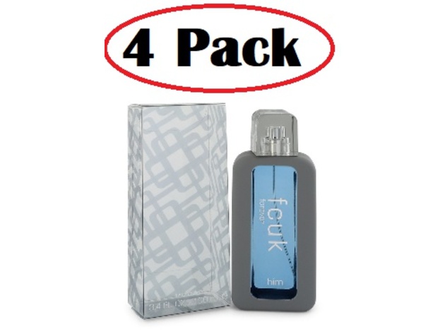 4 Pack of FCUK Forever by French Connection Eau De Toilette Spray 3.4 oz