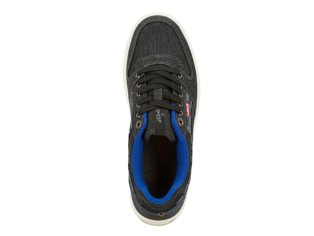 Levi's Mens Mason Lo Monogram Rubber Sole Casual Canvas Sneaker Shoe - 13 M Black