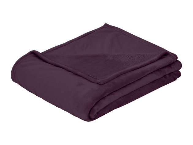 Style Basics Silky Soft Thick Plush 46 X 34" Baby Crib Blanket - Purple