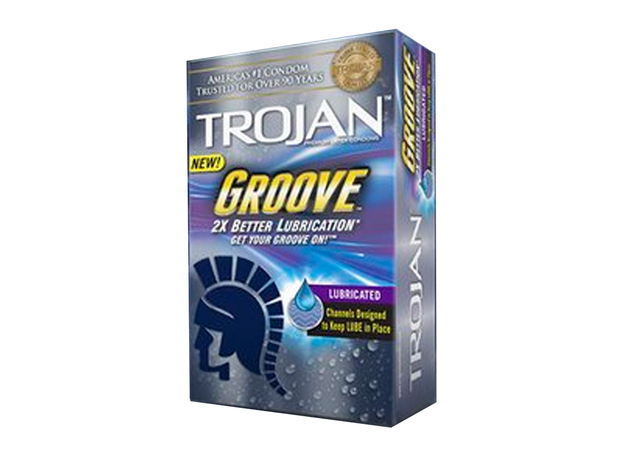 Trojan Groove Latex Condoms (10)