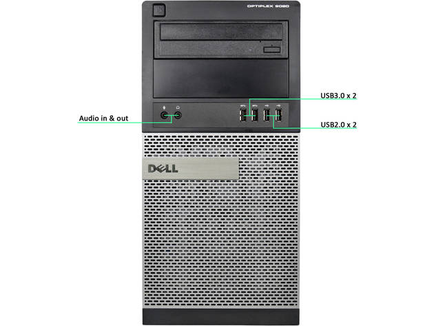 Dell Optiplex 980 Tower Computer PC, 3.20 GHz Intel i5 Dual Core, 8GB DDR3 RAM, 240GB SSD Hard Drive, Windows 10 Home 64 bit (Renewed)