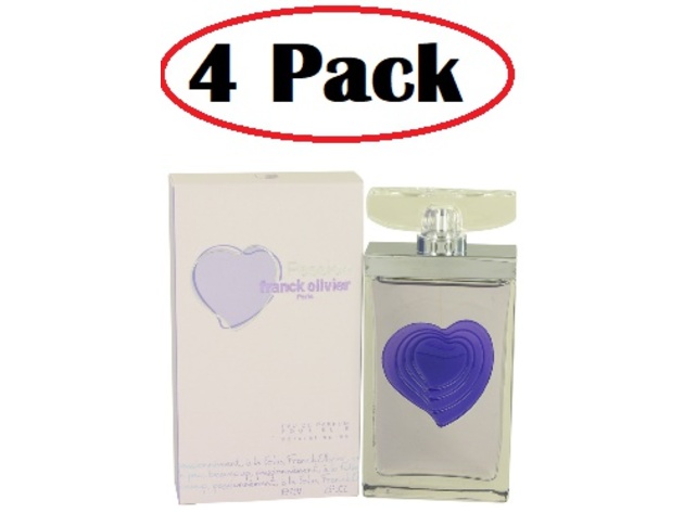 4 Pack of Passion Franck Olivier by Franck Olivier Eau De Parfum Spray 2.5 oz