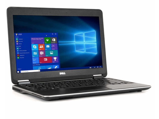 Dell Latitude E7240 12" Laptop, 1.6 GHz Intel i7 Dual Core Gen 4, 4GB RAM, 128GB SSD, Windows 10 Home 64 Bit (Renewed)