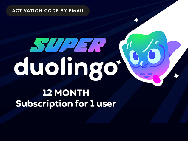 $39.99 Super Duolingo: 1-Year Subscription (1 User)