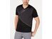 INC International Concepts Men's V-Neck Mixed Media T-Shirt Black Size Large