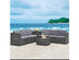 Costway 8 Piece Wicker Sofa Weaving Rattan Dinning Set Patio Furniture w/ Storage Outdoor - Grey