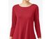 Alfani Women's Petite Solid Swing Top  Red Size 44