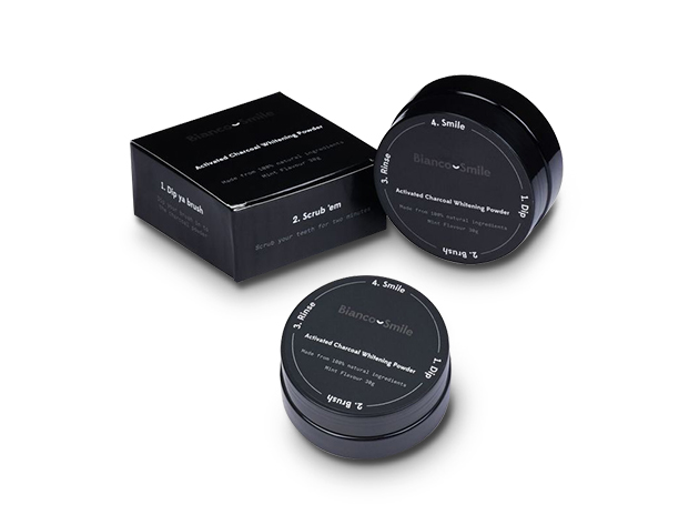 Bianco Smile Complete Activated Charcoal Teeth Whitening Pack: Powder, Toothpaste & Whitening Gel