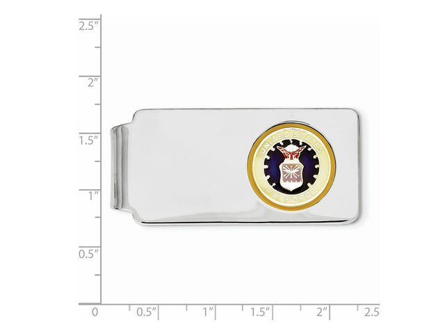 U.S. Air Force Money Clip in Sterling Silver