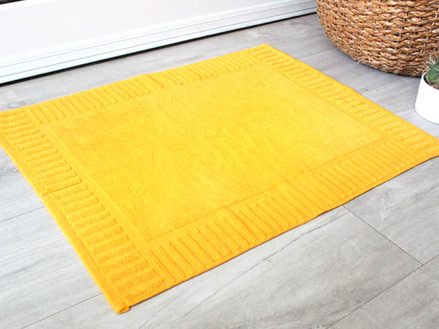 Hurbane Home 2-Piece Cotton Bath Rug Set (Yellow)