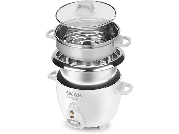 Aroma Housewares Select Stainless Pot-Style Rice Cooker