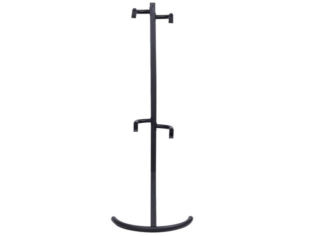 Costway Freestanding Gravity Bike Stand Two Bicycles Rack For Storage or Display - Black