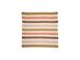 Madewell Frayed Trim Bold Stripe Blanket Square Scarf, One Size, Bright Berry Natural