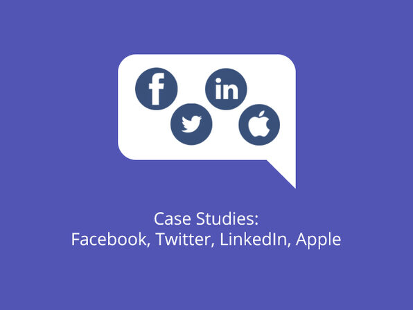 Case Studies: Facebook, Twitter, LinkedIn, Apple - Product Image