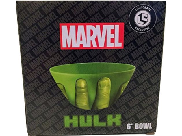 Marvel Incredible Hulk 6 Inches Bowl Green Fingers Hand Loot Crate Exclusive, Green (New Open Box)
