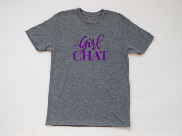 The Real GirlChat Heather Gray T-Shirt (XXL)