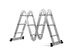 Costway 12.5' 12-Step Multi Purpose Step Platform Aluminum Folding Scaffold Ladder 330LB