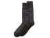 Perry Ellis Men's Textured Striped Dress Socks Black Size Regular