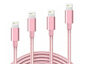 5 Ways Apple or Android Charging Cables - Pink