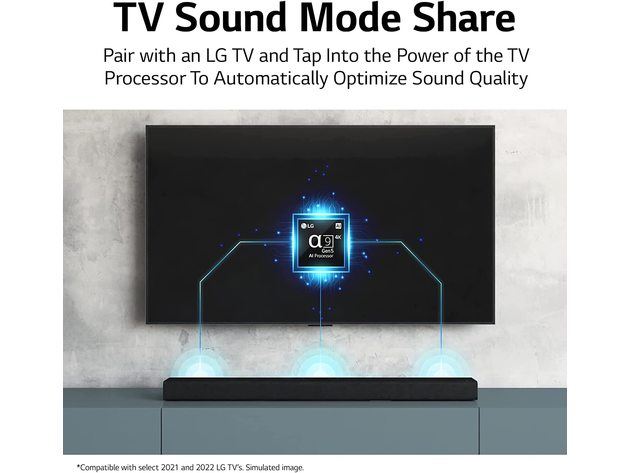 LG - 5.1.3 ch High Res Audio Sound Bar with Dolby Atmos and Surround Speakers - Black