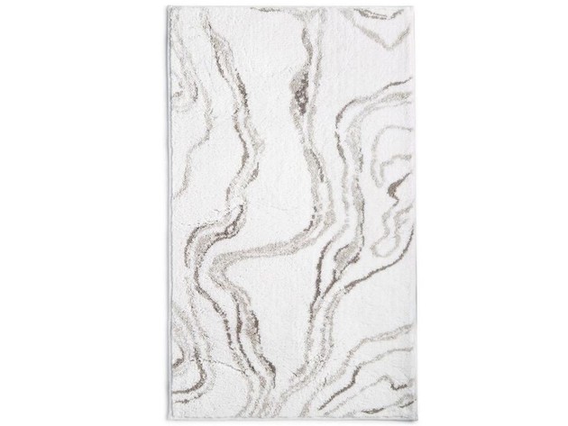 Hotel Collection Marble Tufted 22" x 36" Cotton Bath Rug Beige