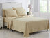 Kathy Ireland Brushed Microfiber Sheet Set (Beige/Full)	