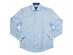 Society Of Threads Men's Slim-Fit Non-Iron Performance Print Dress Shirt Blue Size Medium