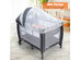 Babyjoy Portable Foldable Baby Playard Playpen Nursery Center w/ Changing Station & Net - Gray