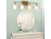 Costway 3-Light\4-Light Wall Sconce Modern Bathroom Vanity Light Fixtures w/ Clear Glass Shade