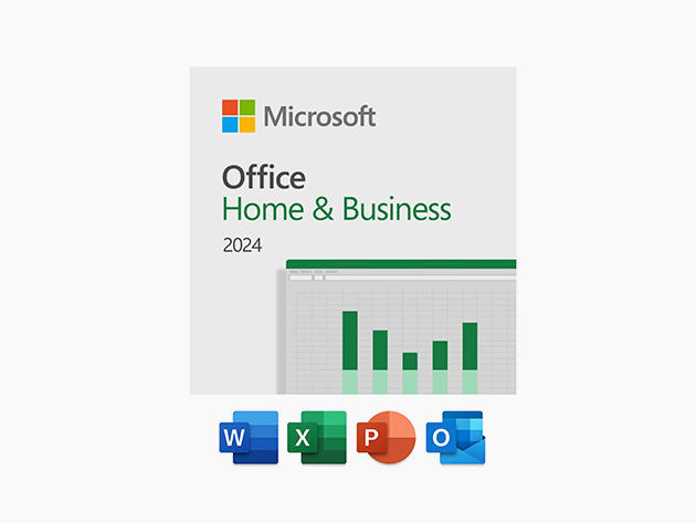 Microsoft Office 2024 Home & Business for Mac or PC Lifetime License