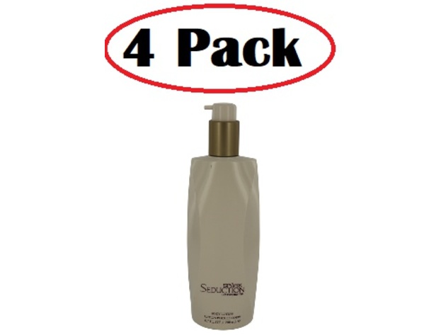 4 Pack of Spark Seduction by Liz Claiborne Body Lotion (unboxed) 6.7 oz