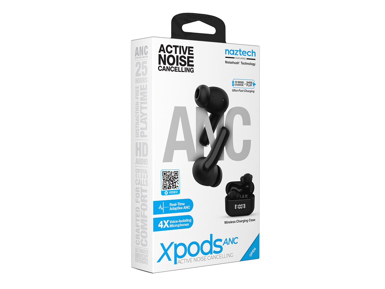 Xpods Pro ANC True Wireless Headphones (Black)