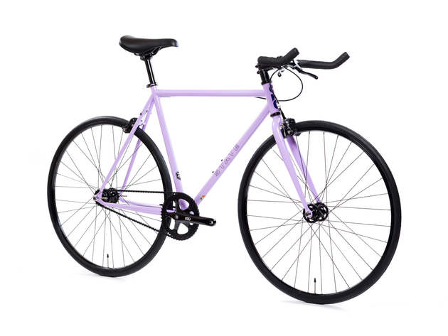 4130 - Perplexing Purple (Fixed Gear / Single-Speed) Bike - 62 cm (Riders 6'2"-6'6") / Riser Bars