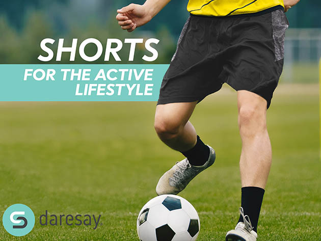 Athletic Shorts for Men with Pockets (3-Pack, Set F/Small)