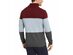 Tasso Elba Men's Chunky Cable-Knit Colorblocked Turtleneck Sweater Red Size Small