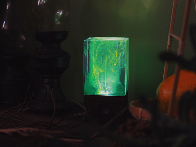 Block Resin Lamp (Aurora)