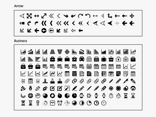 Set of 1,075 Icons from Icons Solid